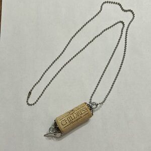 Childress Vineyards wine cork necklace